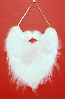 Zonfer Babbo Natale Costumi Realistica Barba Divertente Falso Barba Finta Accessori Barba Bianca Costume Cosplay del Partito Beard