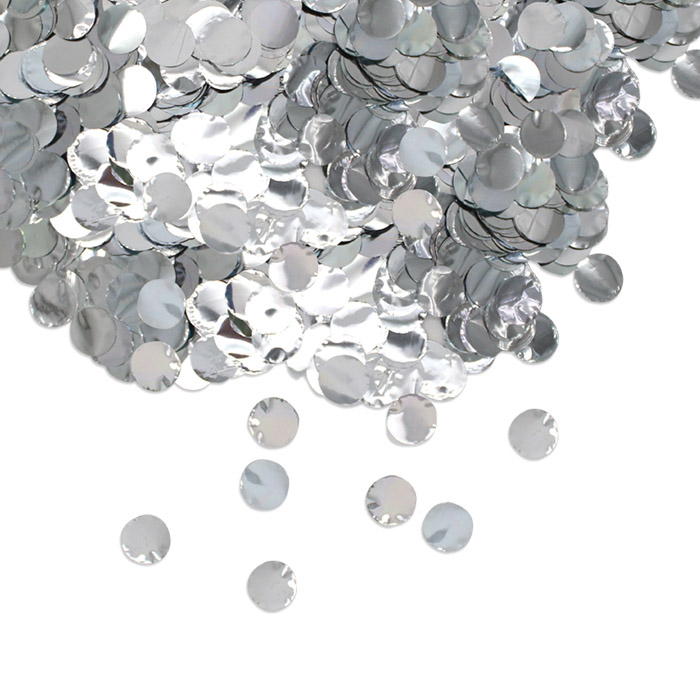 Confetti Tondi Foil Argento Metal 50gr