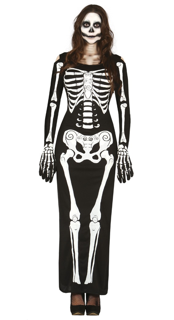 costume lady scheletro