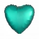 PALLONCINO SATINATO CUORE VERDE 17