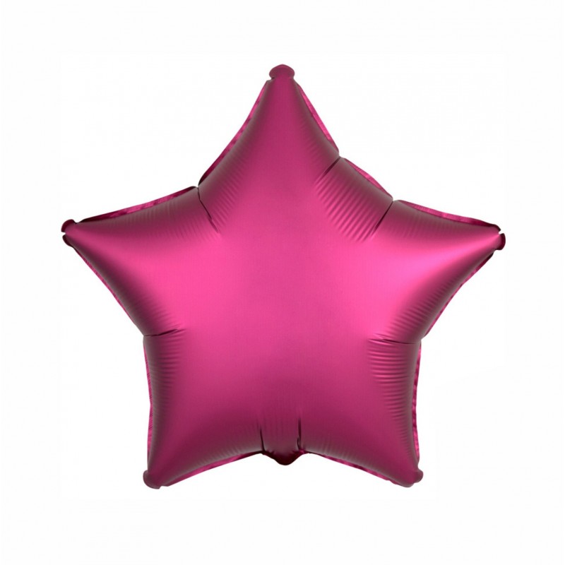 PALLONCINO SATINATO STELLA  FUCSIA 17