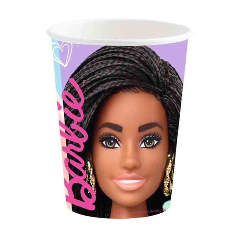 Bicchiere carta Barbie Sweet Life 8pz