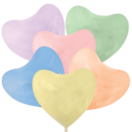 100 PALLONCINI A CUORE MACARON 12