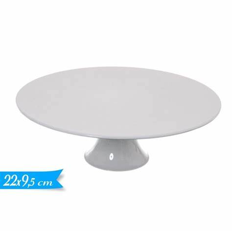 Alzatina Tonda 22cm Plastica Bianco