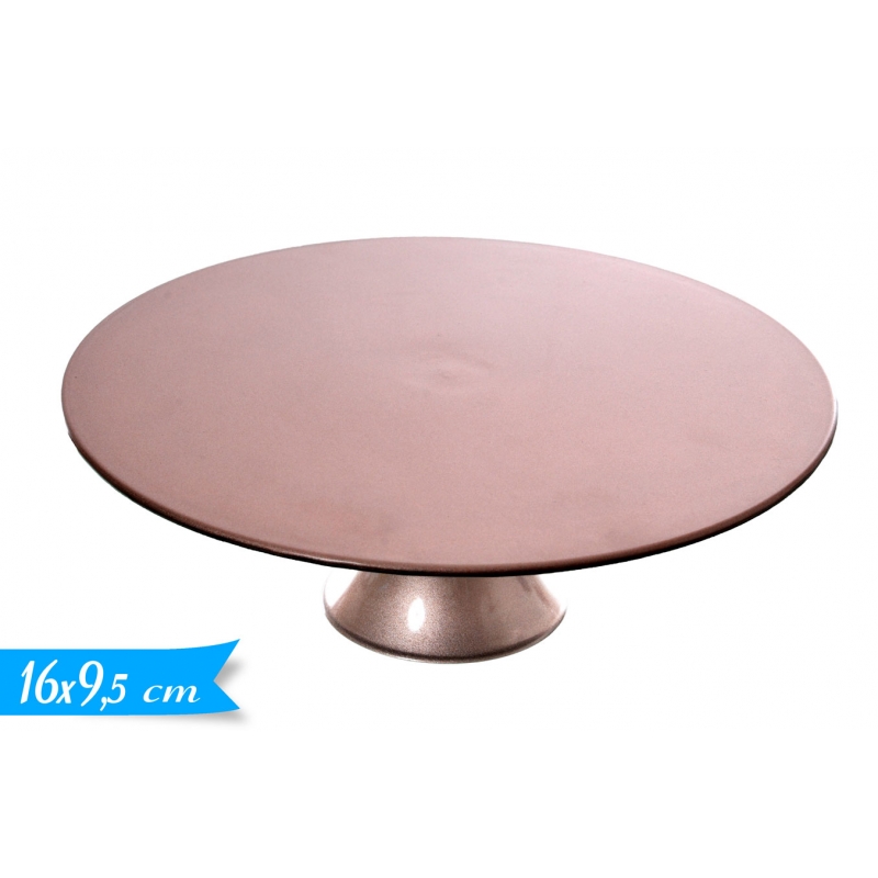 Alzatina Tonda 16cm Plastica Rose Gold Lucida