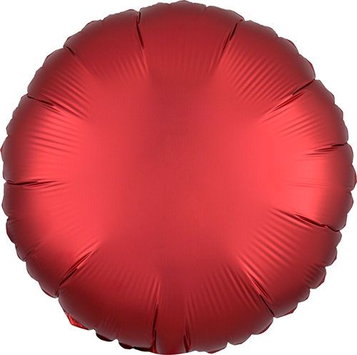 PALLONCINO SATINATO TONDO ROSSO SANGRIA