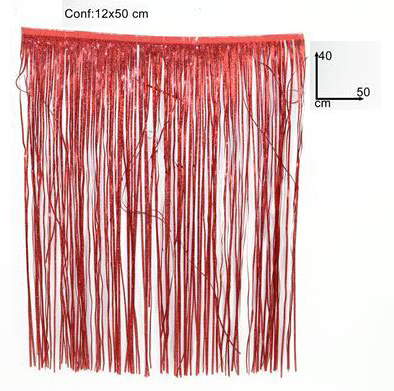 Confezione da 5 tende con frange in lamina argentata, 1 m x 2,5 m, tende con frange metallizzate, per decorazioni per feste di compleanno, Halloween, Natale, vacanze (argento